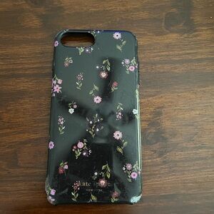 Kate Spade Black and Purple Phone Case